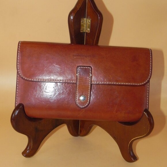 Dooney & Bourke Alto Collection Checkbook Holder Vacchetta Leather Wallet - Picture 1 of 11